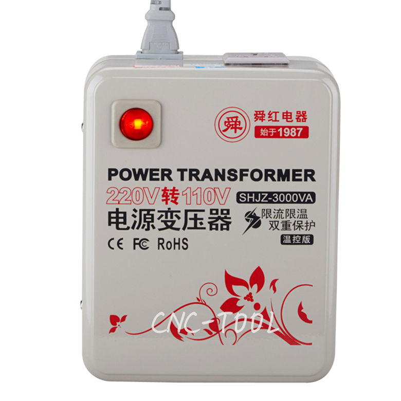 3000W 220V to 110V//120V step-Down Voltage Converter Power Adapter Transformer